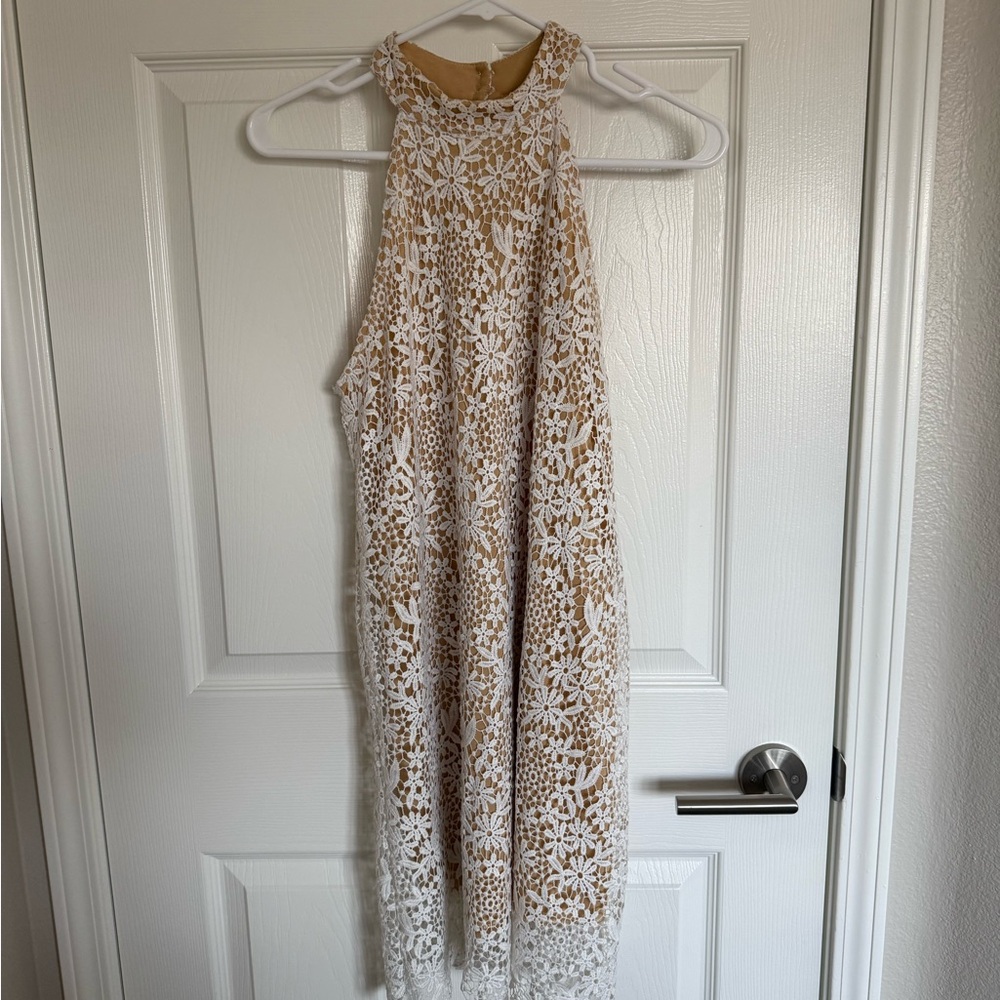 White lace dress